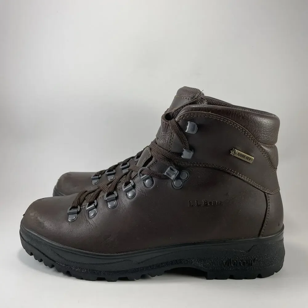 LL Bean Cresta GORE-TEX Boots Womens Size 9.5 Brown Leather Waterproof Hiking